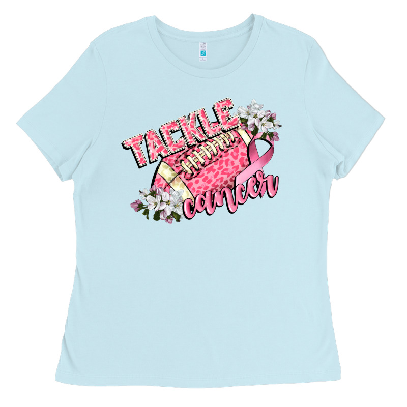Tackle Cancer Ladies Tee by CowGirlArtShop | Teevron