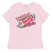 Bubblegum Pink tackle cancer Ladies Tee - CowGirlArtShop