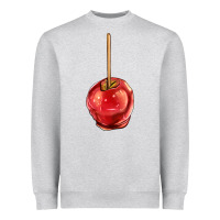 Heather Grey apple candy Heavyweight Sweatshirt - AdoDesignShop