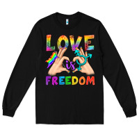 Black Love Is Freedom Long Sleeve Tee - BundleAndBundleShop