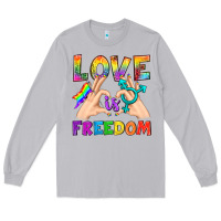 Moon Dust Love Is Freedom Long Sleeve Tee - BundleAndBundleShop