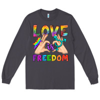 Smoke Love Is Freedom Long Sleeve Tee - BundleAndBundleShop