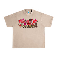 French Oak Pucker Up Cowboy Valentine's Day Urban Heavy Tee - FaDigitalArtStudio