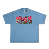 Pebble Blue Pucker Up Cowboy Valentine's Day Urban Heavy Tee - FaDigitalArtStudio