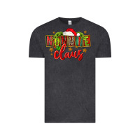 Vintage Black christmas nonnie claus Vintage Tee - FaDigitalArtStudio