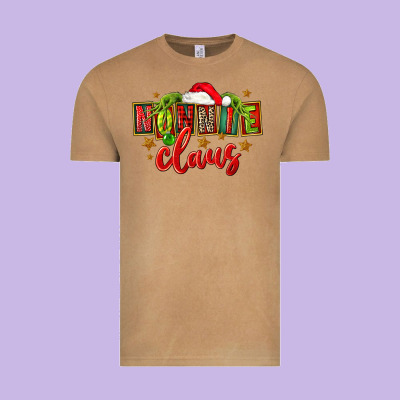 Christmas Nonnie Claus Vintage Tee Designed By Fadigitalartstudio