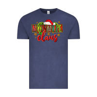 Vintage Denim christmas nonnie claus Vintage Tee - FaDigitalArtStudio