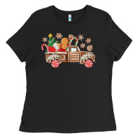 Christmas Gingerbread Truck Ladies Tee | Teevron