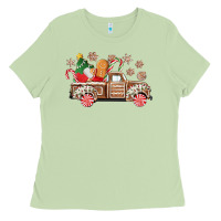 Matcha christmas gingerbread truck Ladies Tee - CowGirlArtShop