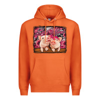 Carrot be mine valentine's day pigs Premium Hoodie - Jasminsmagicworld
