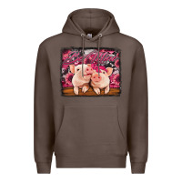 Coffee be mine valentine's day pigs Premium Hoodie - Jasminsmagicworld