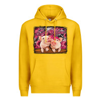 Lemon be mine valentine's day pigs Premium Hoodie - Jasminsmagicworld