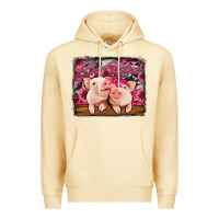 Pina Colada be mine valentine's day pigs Premium Hoodie - Jasminsmagicworld