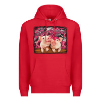 Red be mine valentine's day pigs Premium Hoodie - Jasminsmagicworld