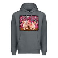 Rock be mine valentine's day pigs Premium Hoodie - Jasminsmagicworld