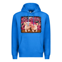 True Royal be mine valentine's day pigs Premium Hoodie - Jasminsmagicworld