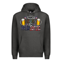 Charcoal Heather I'm Not Drunk I'm Patriotic Premium Hoodie - CowhideDigitalArt