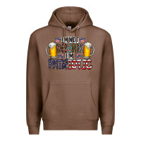 Chestnut I'm Not Drunk I'm Patriotic Premium Hoodie - CowhideDigitalArt
