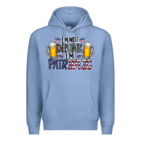 Colony Blue I'm Not Drunk I'm Patriotic Premium Hoodie - CowhideDigitalArt