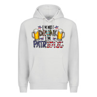 Dove Grey I'm Not Drunk I'm Patriotic Premium Hoodie - CowhideDigitalArt