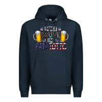 Navy I'm Not Drunk I'm Patriotic Premium Hoodie - CowhideDigitalArt