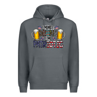 Rock I'm Not Drunk I'm Patriotic Premium Hoodie - CowhideDigitalArt
