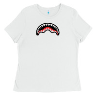 White Hype Shark Ladies Tee - baoMotion