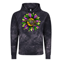 Cloud Black Mardi Gras Sunflower With Crawfish Vintage Hoodie - BundleAndBundleShop