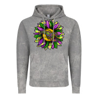 Cloud Rock Mardi Gras Sunflower With Crawfish Vintage Hoodie - BundleAndBundleShop