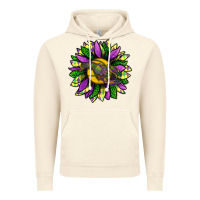 Vintage Artic Mardi Gras Sunflower With Crawfish Vintage Hoodie - BundleAndBundleShop