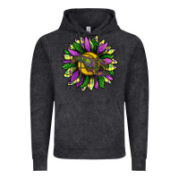 Vintage Black Mardi Gras Sunflower With Crawfish Vintage Hoodie - BundleAndBundleShop