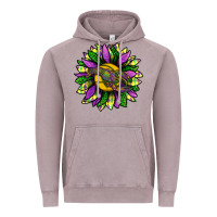 Vintage Zinc Mardi Gras Sunflower With Crawfish Vintage Hoodie - BundleAndBundleShop