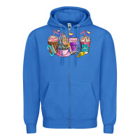 True Royal nail art  coffee cups Zipper Hoodie - AdoDesignShop