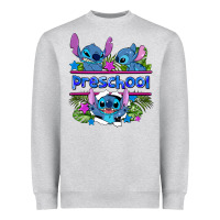Heather Grey preview flower stitch blue preschool Heavyweight Sweatshirt - AdoDesignShop