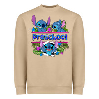 Mushroom preview flower stitch blue preschool Heavyweight Sweatshirt - AdoDesignShop