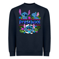 Navy preview flower stitch blue preschool Heavyweight Sweatshirt - AdoDesignShop