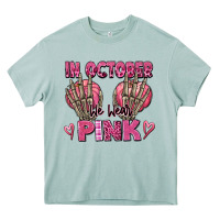 Arona in october we wear pink skeleton Heavy Core Tee - texasbilliewilder
