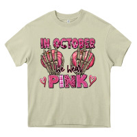 Mossy in october we wear pink skeleton Heavy Core Tee - texasbilliewilder