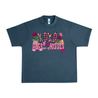 Midnight Navy Xoxo hugs and kisses Valentine's Day Urban Heavy Tee - FaDigitalArtStudio