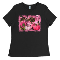Black cancer pumpkins Ladies Tee - CowGirlArtShop