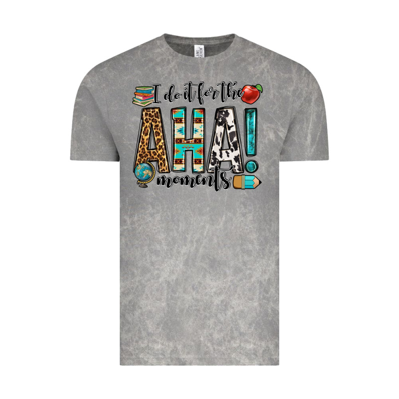 I Do It For The Aha Moments Teacher Vintage Tee by OliviaCreatesArt | Teevron