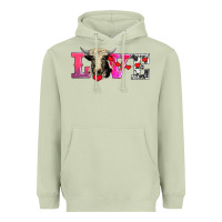 Matcha love with holstein cow Heavyweight Hoodie - AdoDesignShop