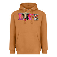 Meerkat love with holstein cow Heavyweight Hoodie - AdoDesignShop