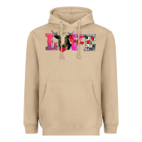 Mushroom love with holstein cow Heavyweight Hoodie - AdoDesignShop
