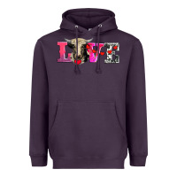 Plum love with holstein cow Heavyweight Hoodie - AdoDesignShop