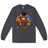 Smoke basketball life messy bun Long Sleeve Tee - FaDigitalArtStudio
