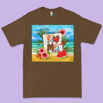 Summer Mama Premium Tee Designed By Tumblerdesignbyshophia
