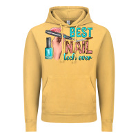 Vintage Mustard best nail tech ever bbs Vintage Hoodie - BundleAndBundleShop