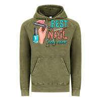 Vintage Olive best nail tech ever bbs Vintage Hoodie - BundleAndBundleShop
