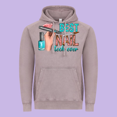 Best Nail Tech Ever Bbs Vintage Hoodie Designed By Bundleandbundleshop